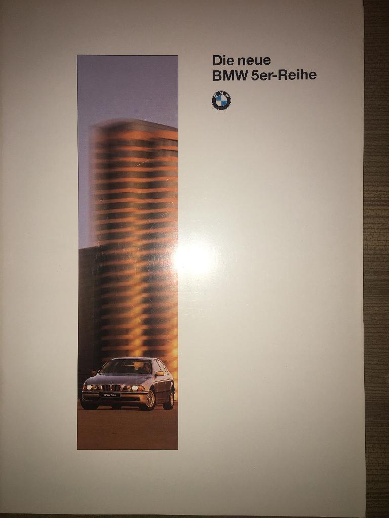 2x BMW 5 525 528 540 E39 brochure folder 1995 + Touring 1997, Ophalen of Verzenden, Zo goed als nieuw, BMW