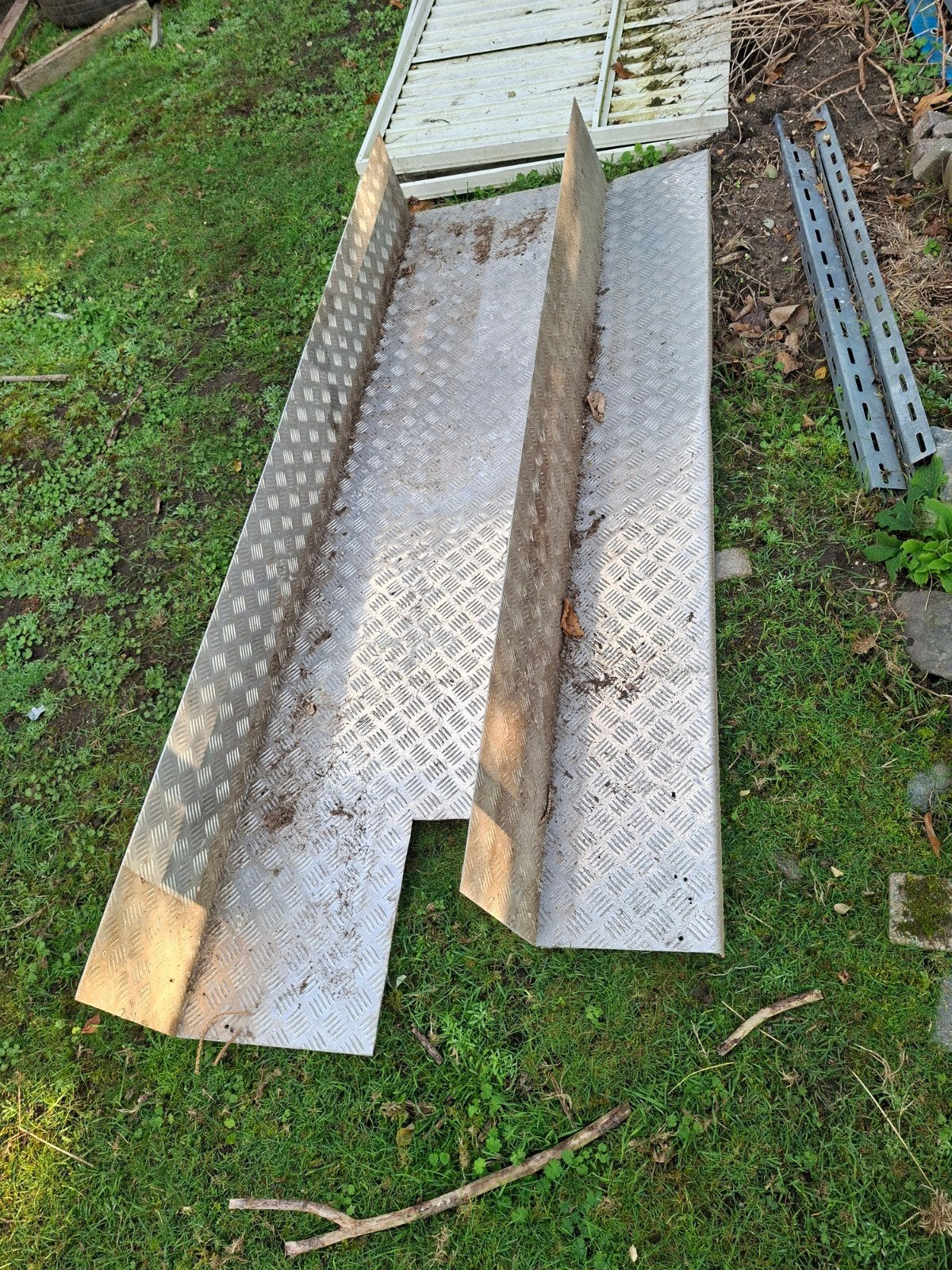 Traanplaat - Aluminium rijplaat / oprijplaat, Doe-het-zelf en Verbouw, Ophalen of Verzenden, Gebruikt