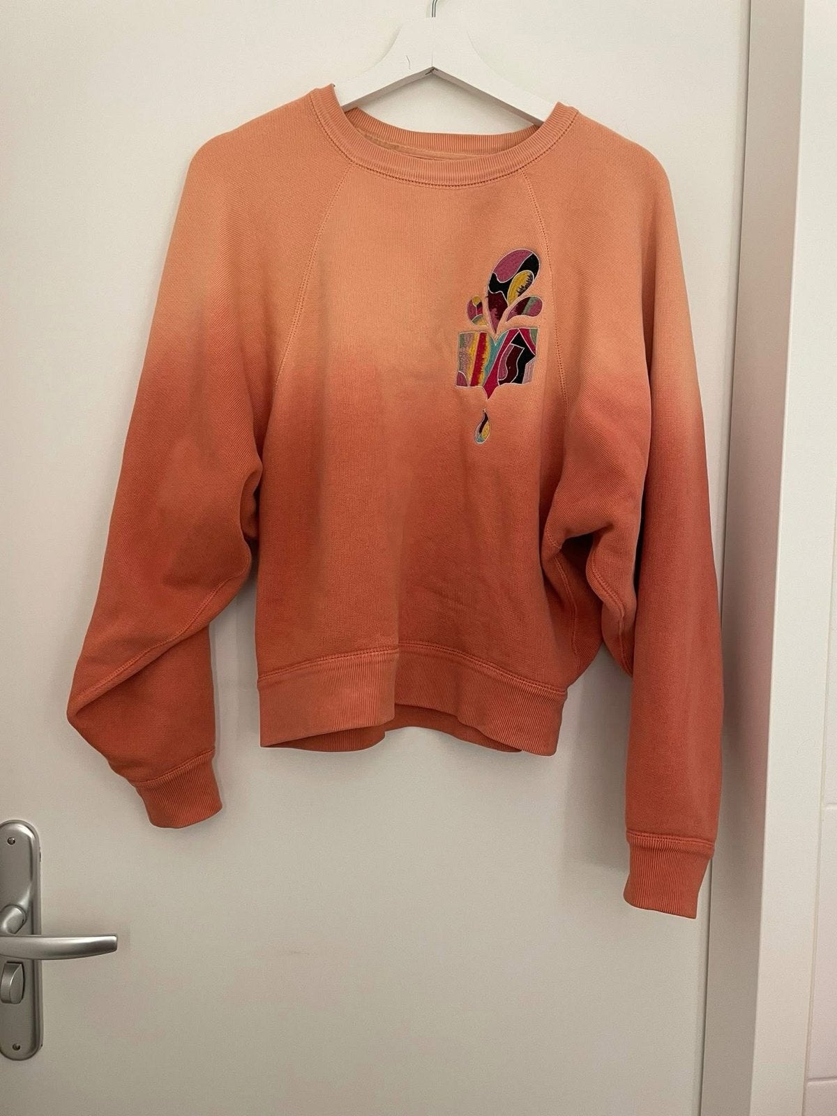 Isabel Marant Trui Oranje met Logo - Maat XS, Ophalen of Verzenden, Gedragen, Maat 34 (XS) of kleiner, Oranje