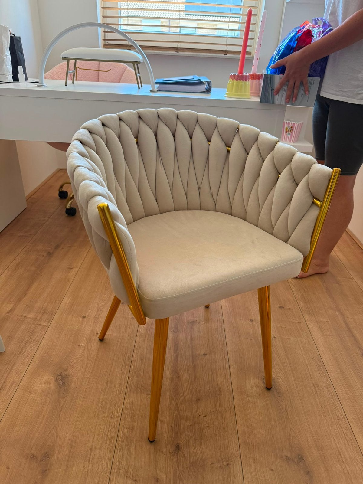 Creme stoelen, Ophalen, Twee, Overige kleuren, Nieuw