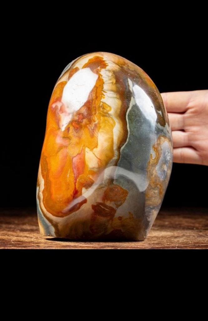 Polychrome jaspis topstuk 3.3 kg !, Ophalen of Verzenden
