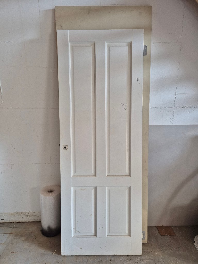 Paneeldeur met duivenjager – 78 x 211,5 cm, Ophalen, Gebruikt, Minder dan 80 cm, Binnendeur
