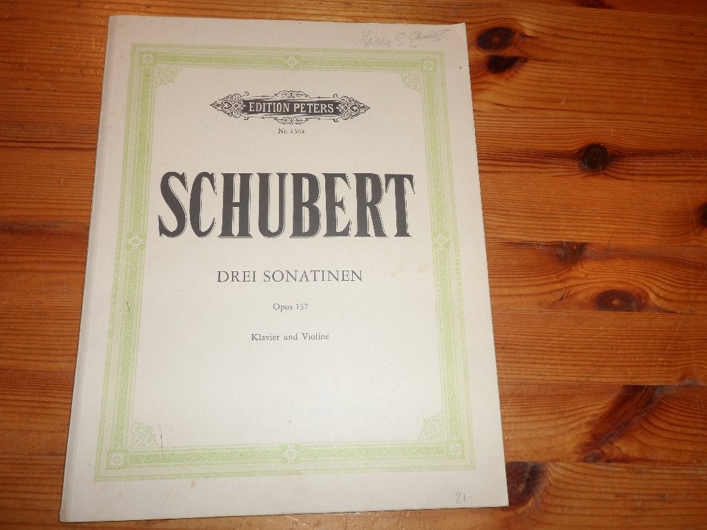 Schubert - sonatinen / sonaten, Gebruikt, Klassiek, Ophalen of Verzenden, Piano