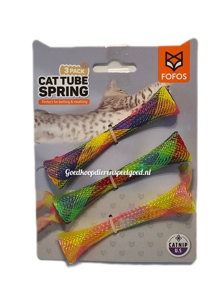 Kattenspeelgoed   " Fun Tubes  "  set van 3 stuks  €1,95, Dieren en Toebehoren, Kattenspeelgoed, Ophalen of Verzenden, Nieuw, Speelmuis