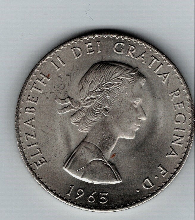 23-1831 Engeland 5 shilling 1965, Verzenden, Overige landen, Losse munt