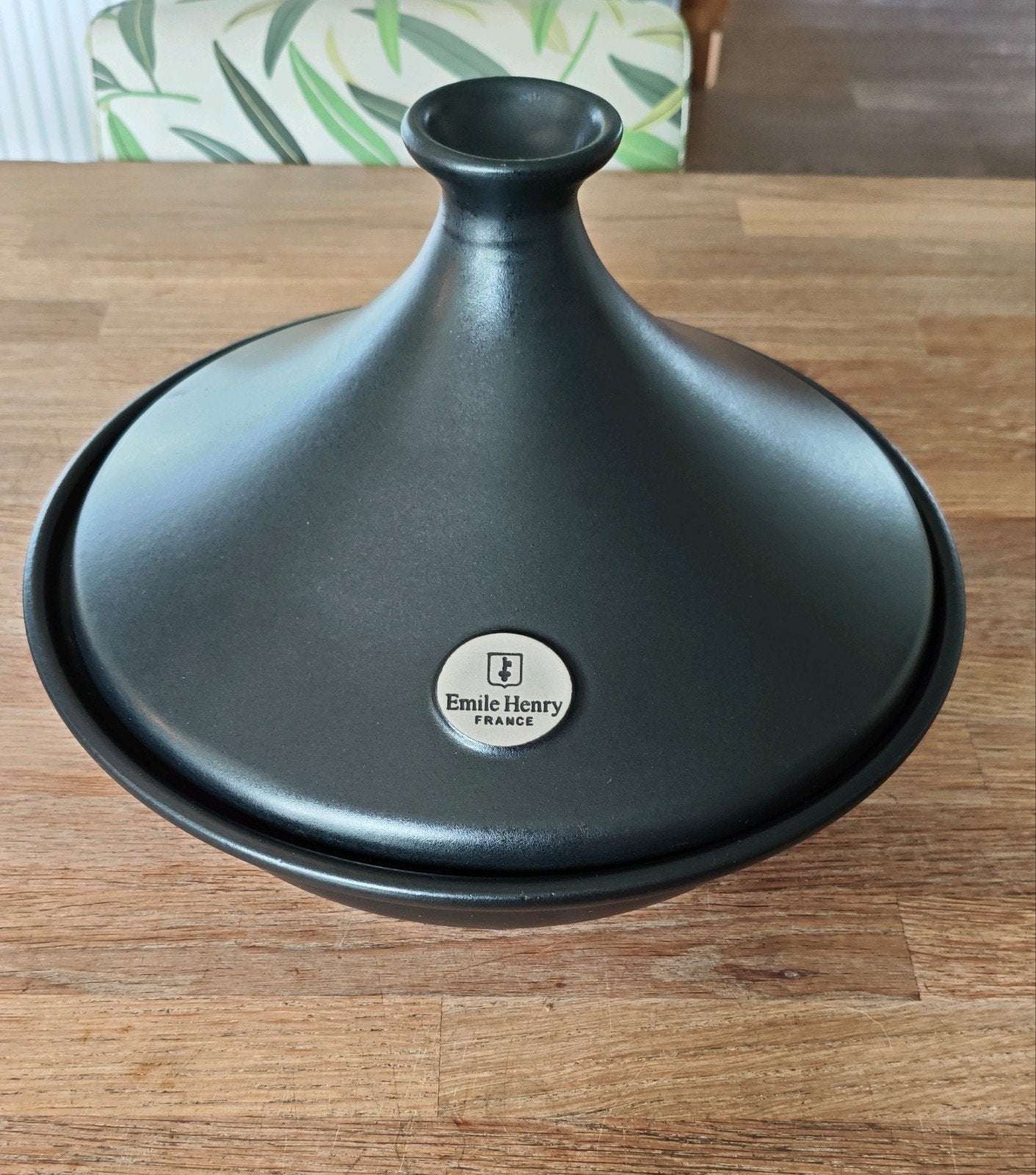 Emile Henry Tajine - Zwart, Ophalen, Zo goed als nieuw, Steen/keramiek, Tajine