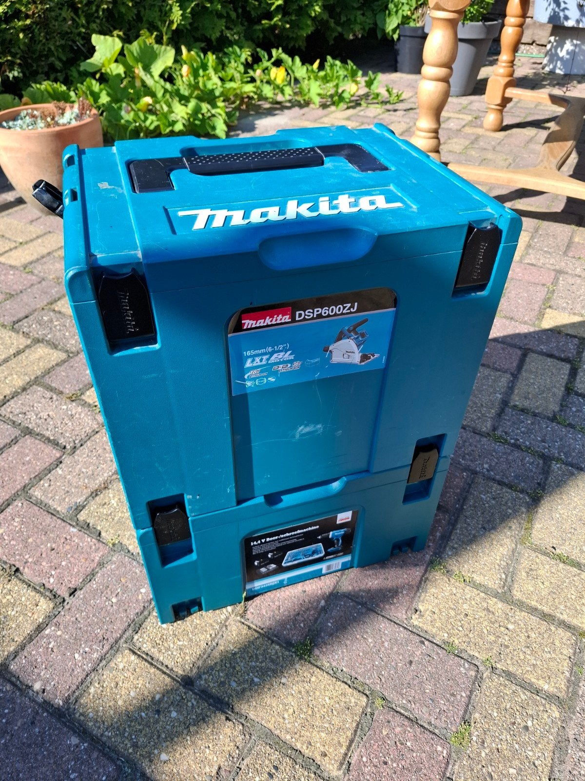 Makita Mbox 3 & 4 Gereedschapskisten, Ophalen of Verzenden, Gebruikt, Gereedschapsopslag, Makita