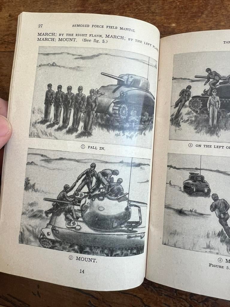 WO2 Amerikaans Tank Sherman voorschrift Schieten met Tank 43, Verzamelen, Militaria | Tweede Wereldoorlog, Ophalen of Verzenden
