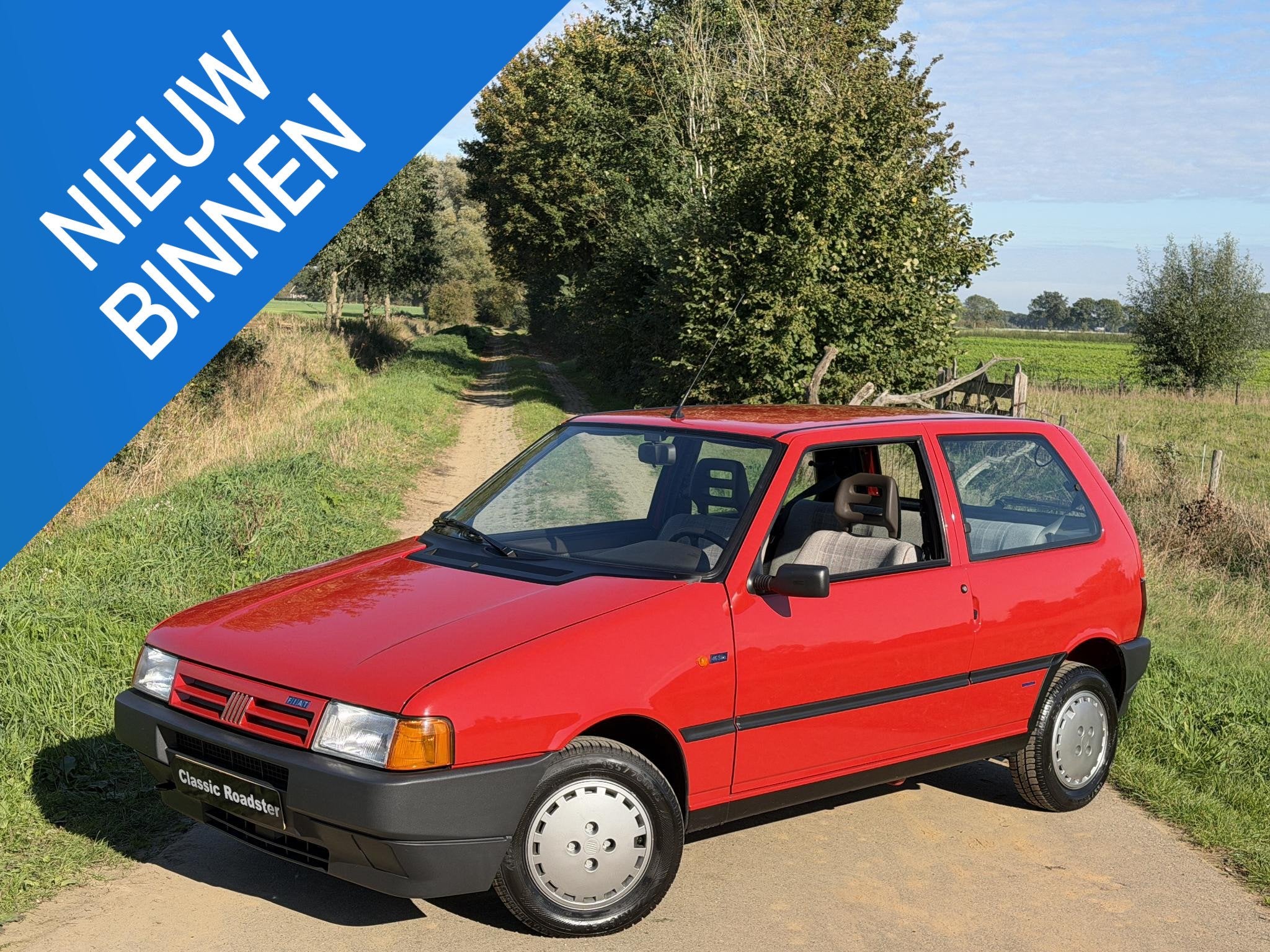 Fiat Uno 1.0 45 S i.e NL AUTO, 45.302KM, CONCOURSSTAAT!, Stof, Bedrijf, Handgeschakeld, Onderhoudsboekje