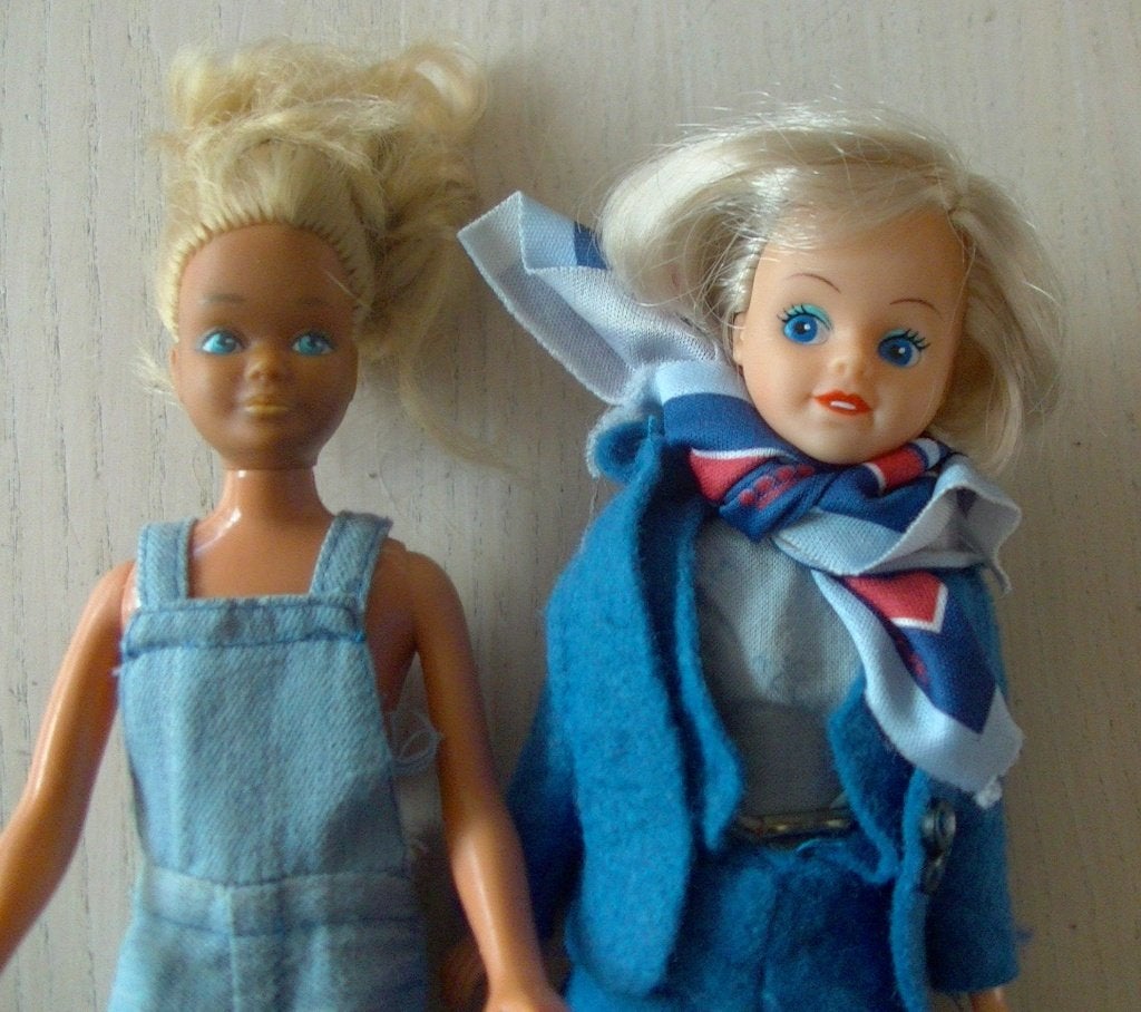 Vintage Daisy en Skipper Mattel pop in 1 koop, Verzamelen, Poppen, Ophalen of Verzenden, Gebruikt, Fashion Doll