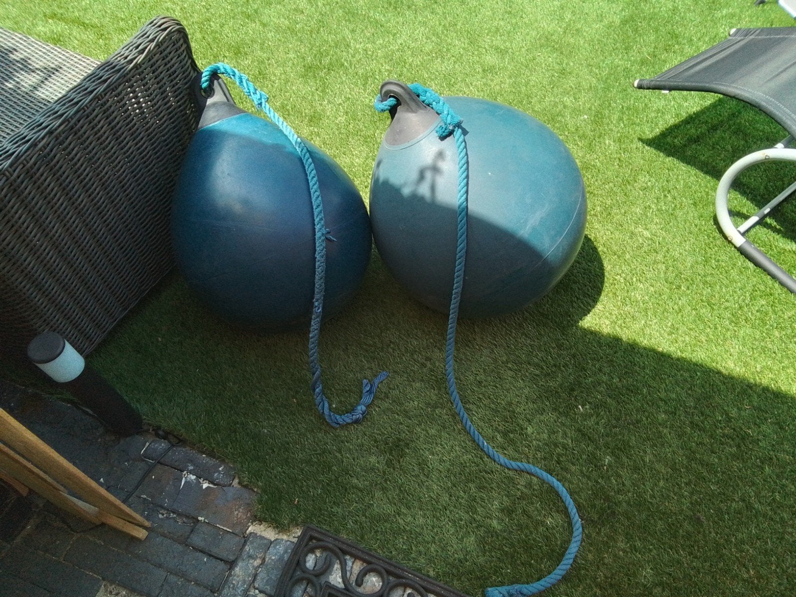 1 Stootwil / Boei - Blauw, Watersport en Boten, Accessoires en Onderhoud, Gebruikt, Overige typen, Ophalen