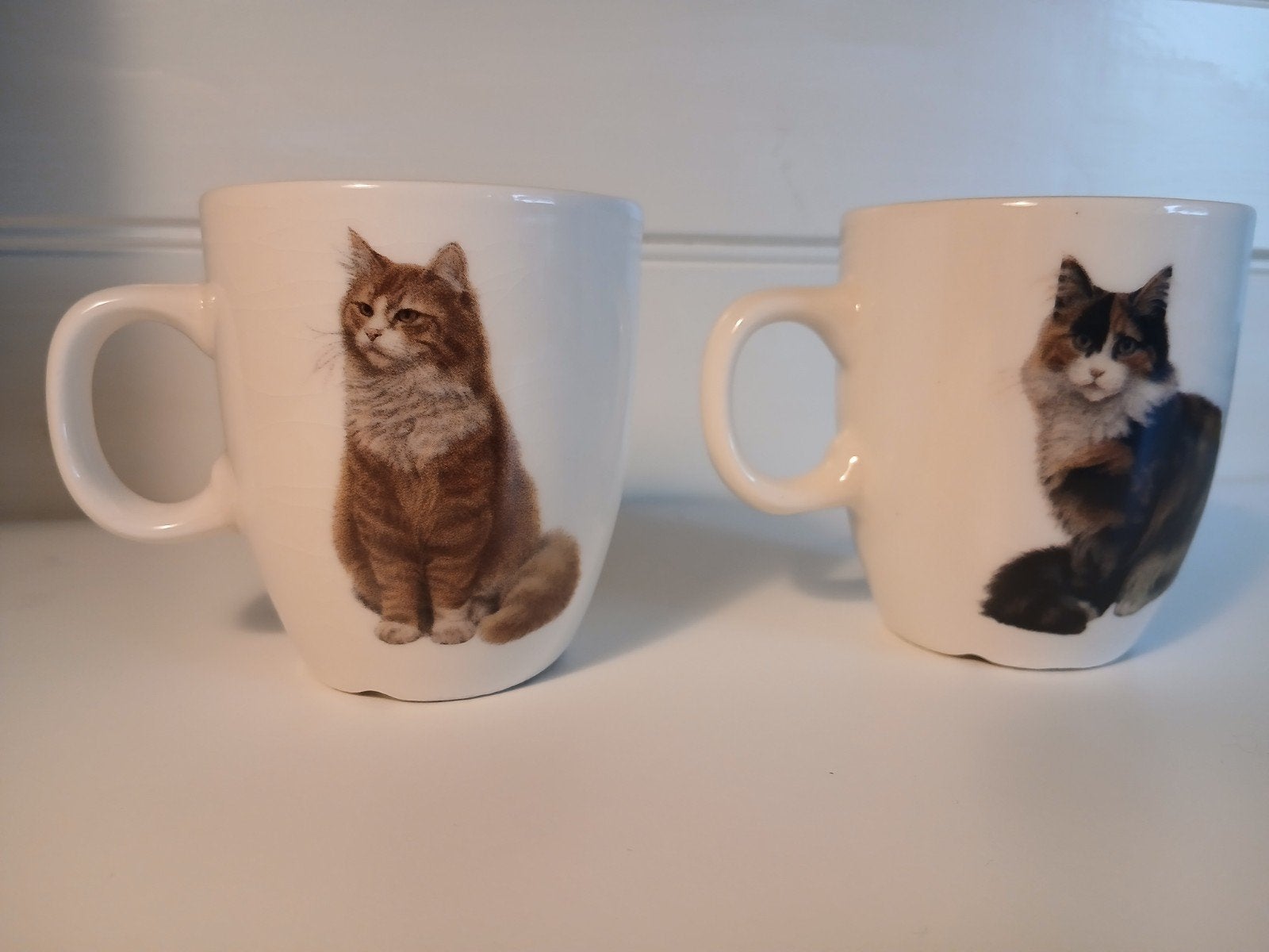 2 Francien's Katten Senseo-mokken Garfield & Noortje, Ophalen of Verzenden, Gebruikt, Overige stijlen, Kop(pen) en/of Schotel(s)