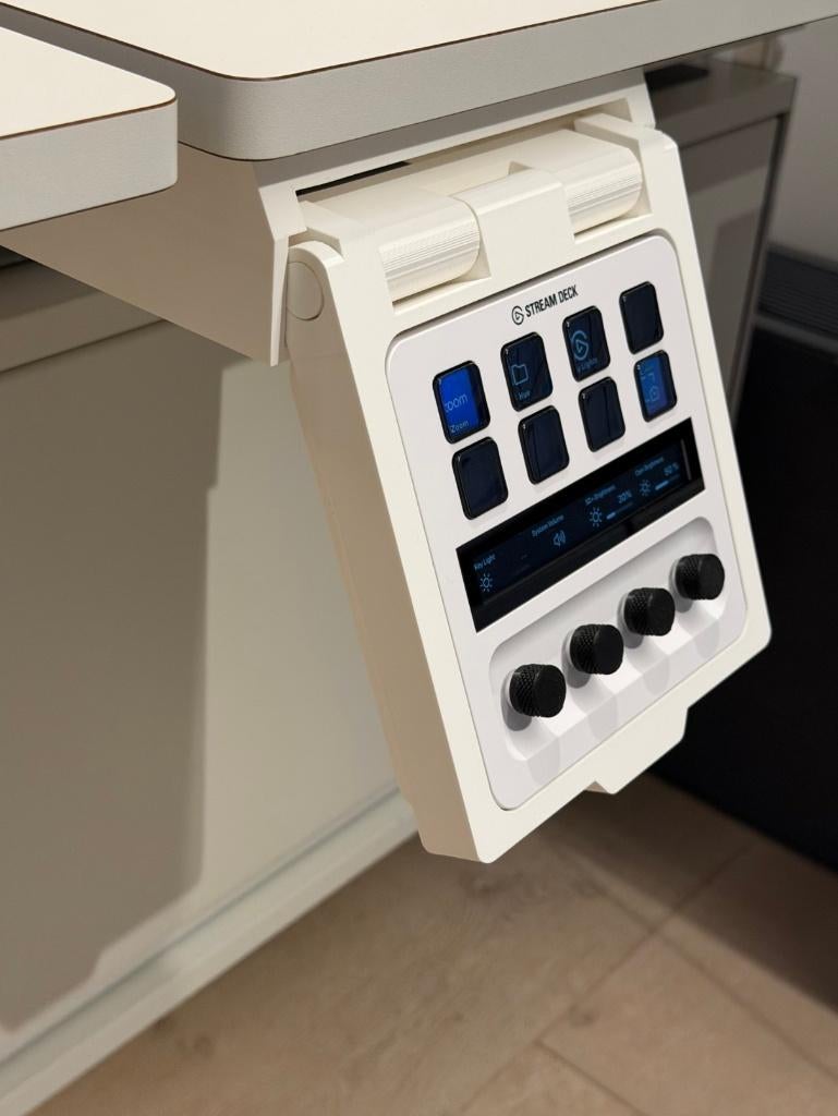 Slanke Uitschuifbare Houder voor streamdeck onder bureau, Ophalen of Verzenden, Nieuw