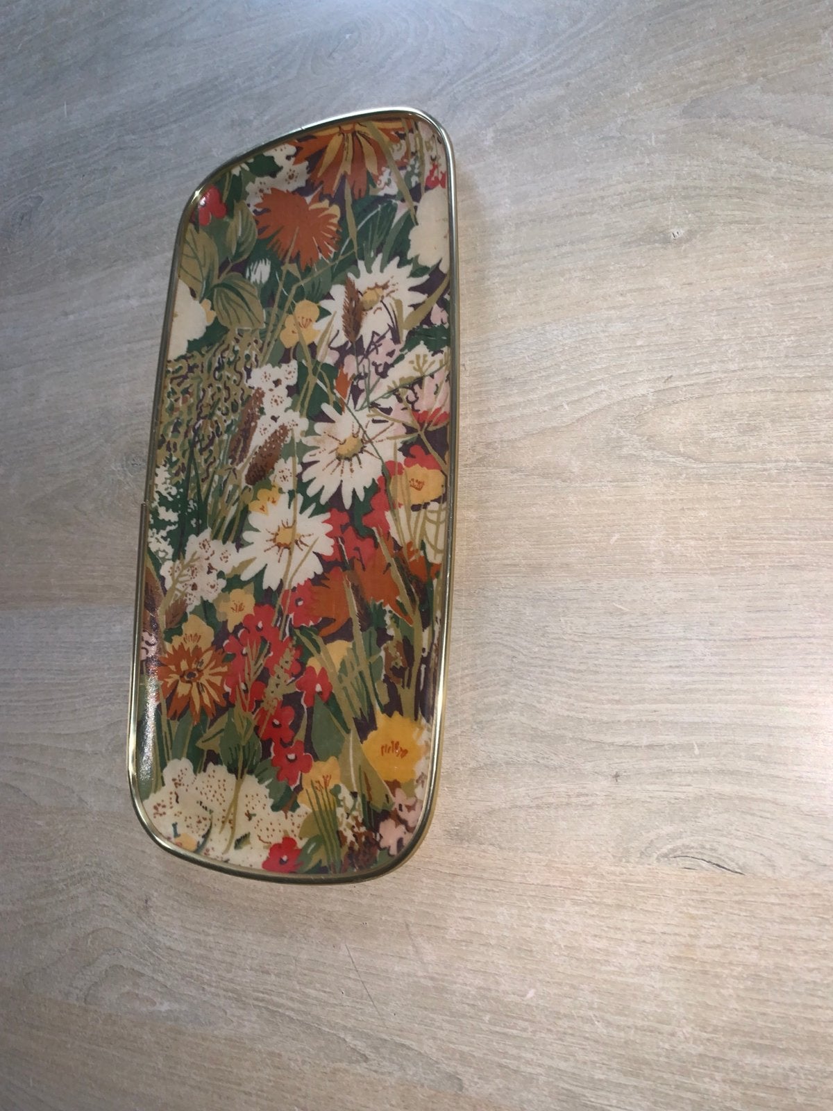 Vintage Keswick dienblad met bloemenprint, Antiek en Kunst, Ophalen of Verzenden