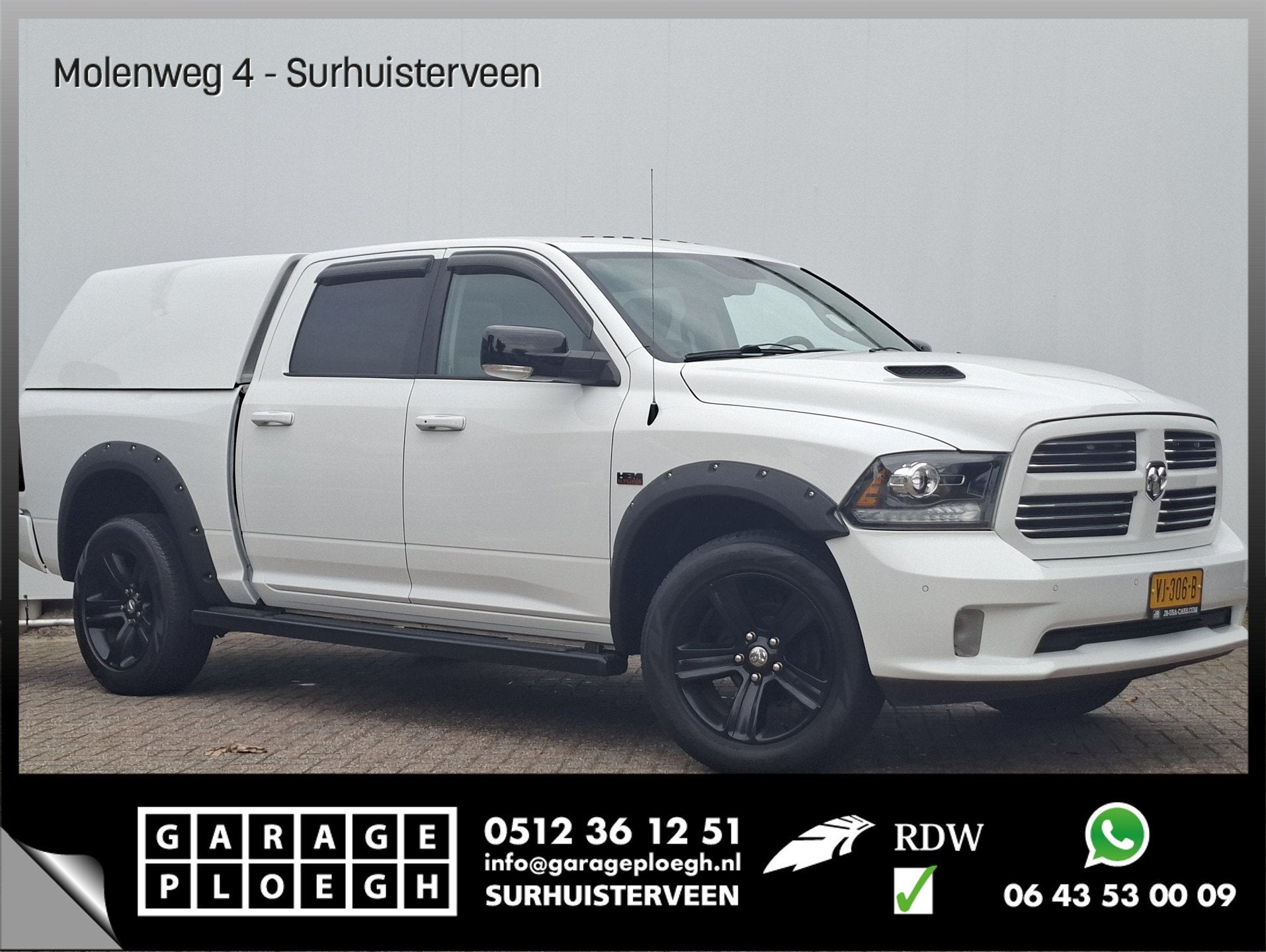 Dodge Ram 1500 5.7 V8 Quad Cab 6'4 LPG Trekhaak Pano Widebod, Auto's, Automaat, Euro 5, Achterwielaandrijving, Gebruikt