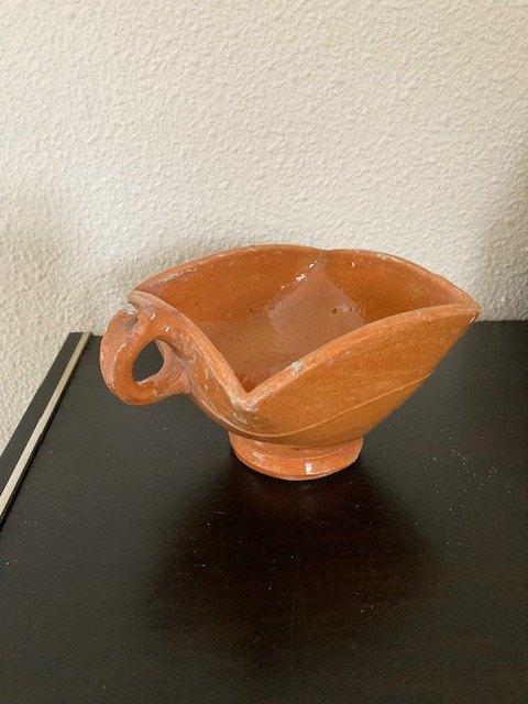 aardewerk pot kan bakje test vuurtest antiek vintage, Ophalen of Verzenden