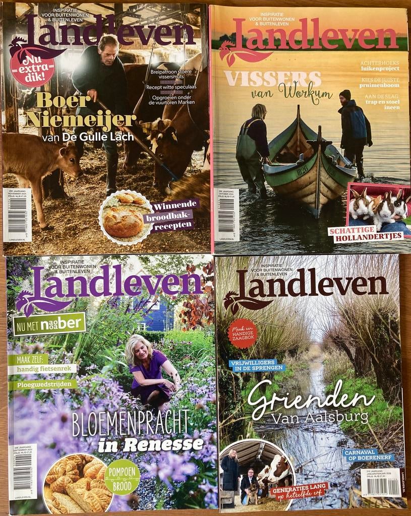 4x tijdschrift Landleven, Ophalen of Verzenden, Zo goed als nieuw