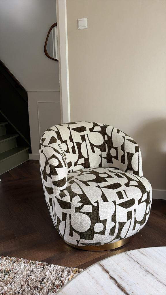 Draai Fauteuil Maison Du Monde zo goed als nieuw, Ophalen, Zo goed als nieuw