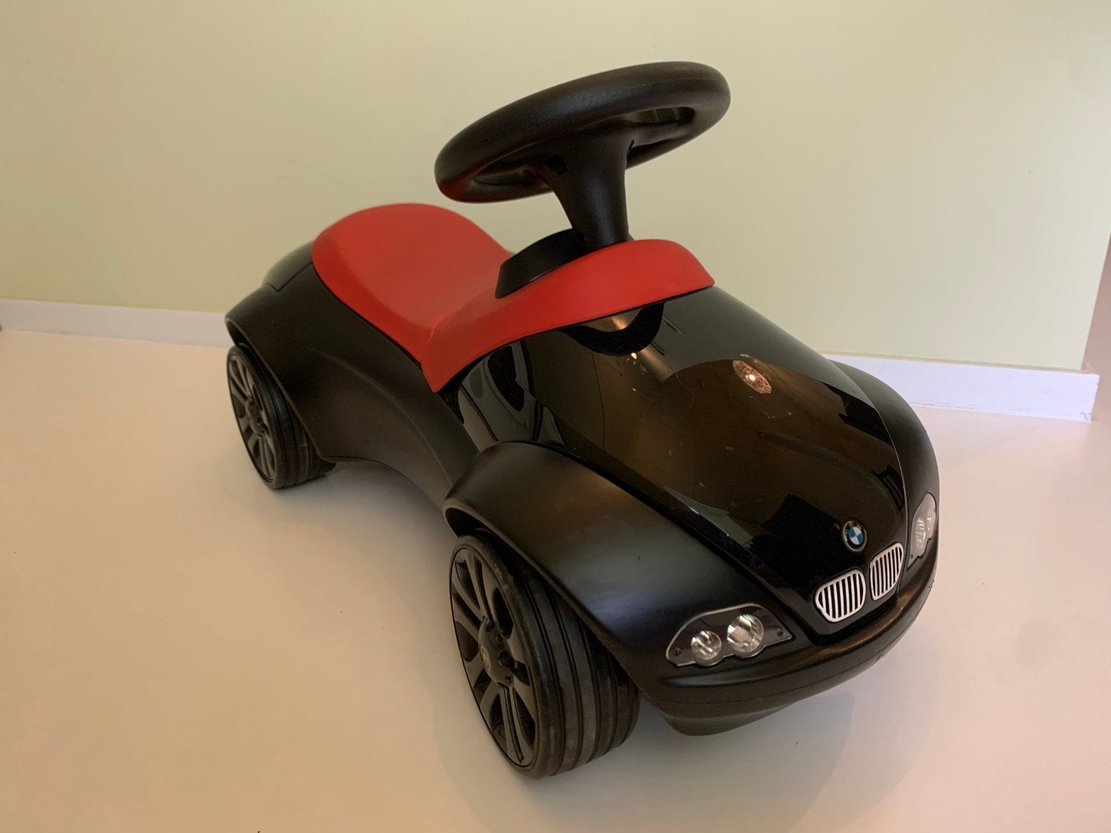 BMW Baby Racer II zwart - Loopauto, Kinderen en Baby's, Speelgoed | Buiten | Voertuigen en Loopfietsen, Ophalen, Gebruikt, Loopvoertuig