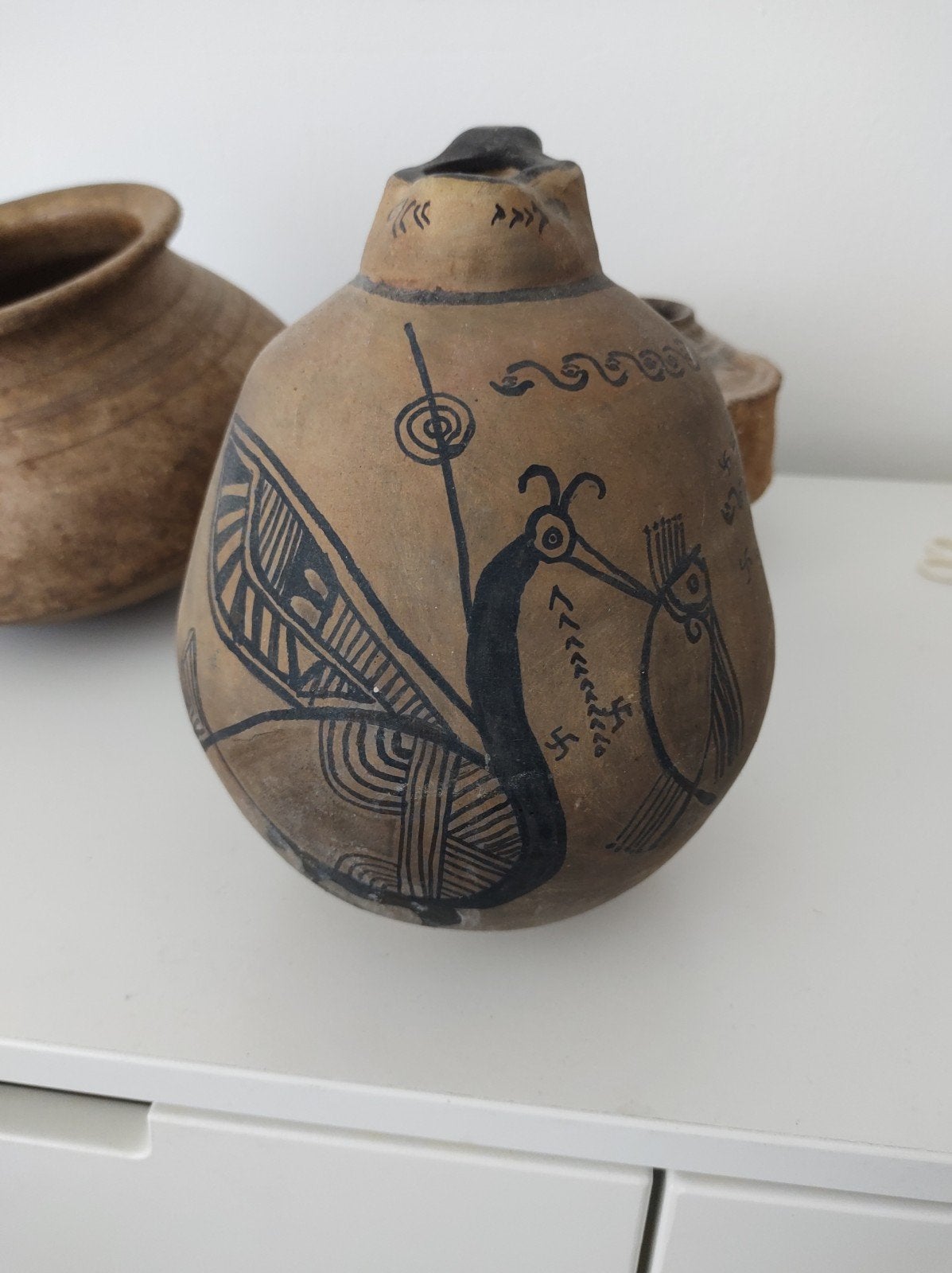 Kruikje wijn kruik Cyprus, Antiek en Kunst, Ophalen of Verzenden