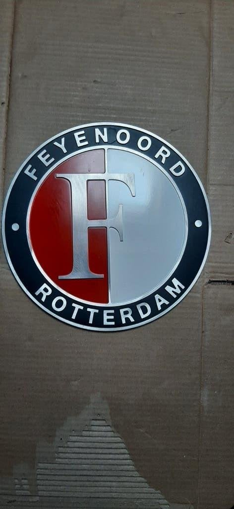 Feyenoord logo aluminium hand gemaakt, Ophalen of Verzenden, Nieuw, Feyenoord, Overige typen