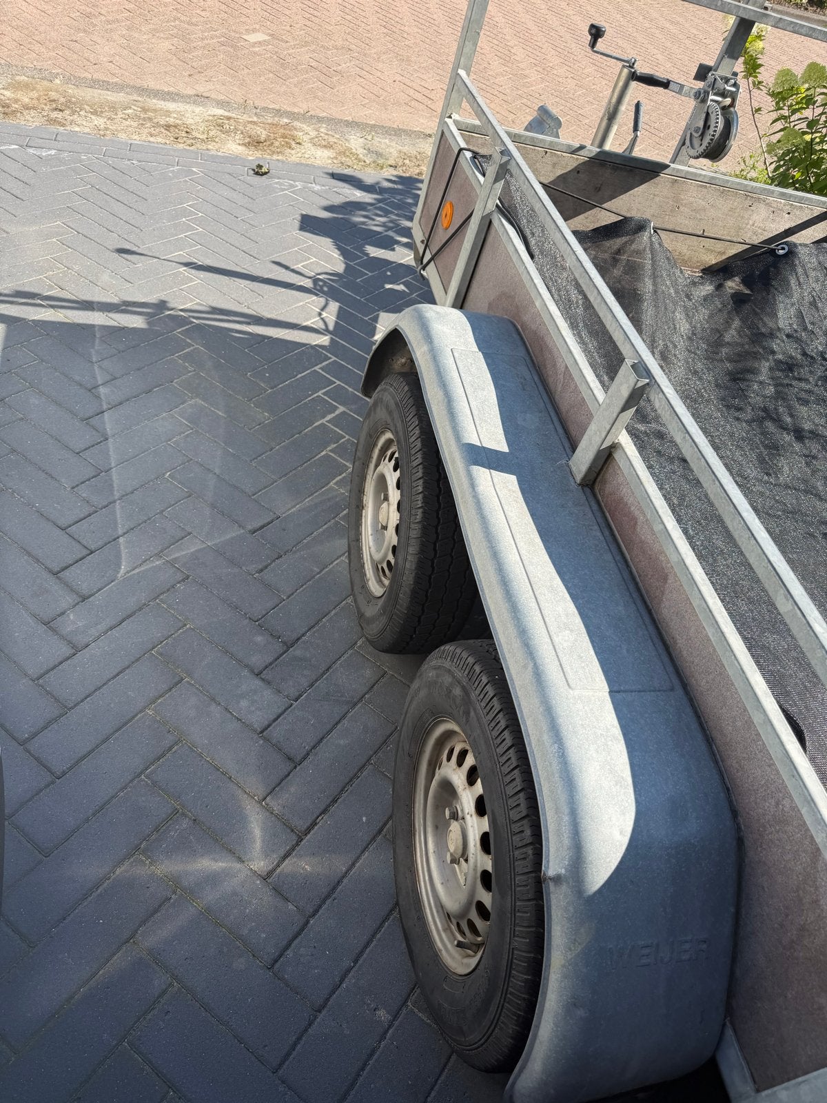 Tandemasser Weijer op kenteken 2000kg, Ophalen, Gebruikt