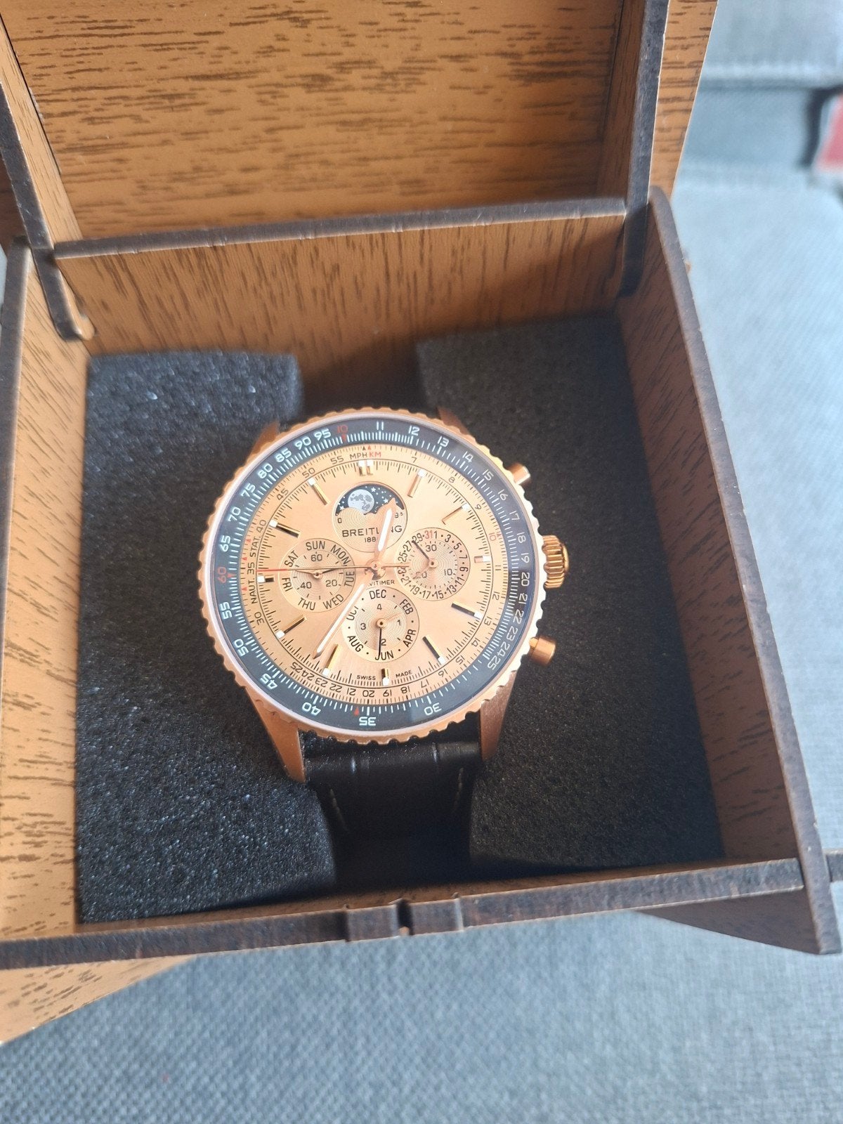 Breitling Navitimer Roségoud Herenhorloge, Ophalen of Verzenden