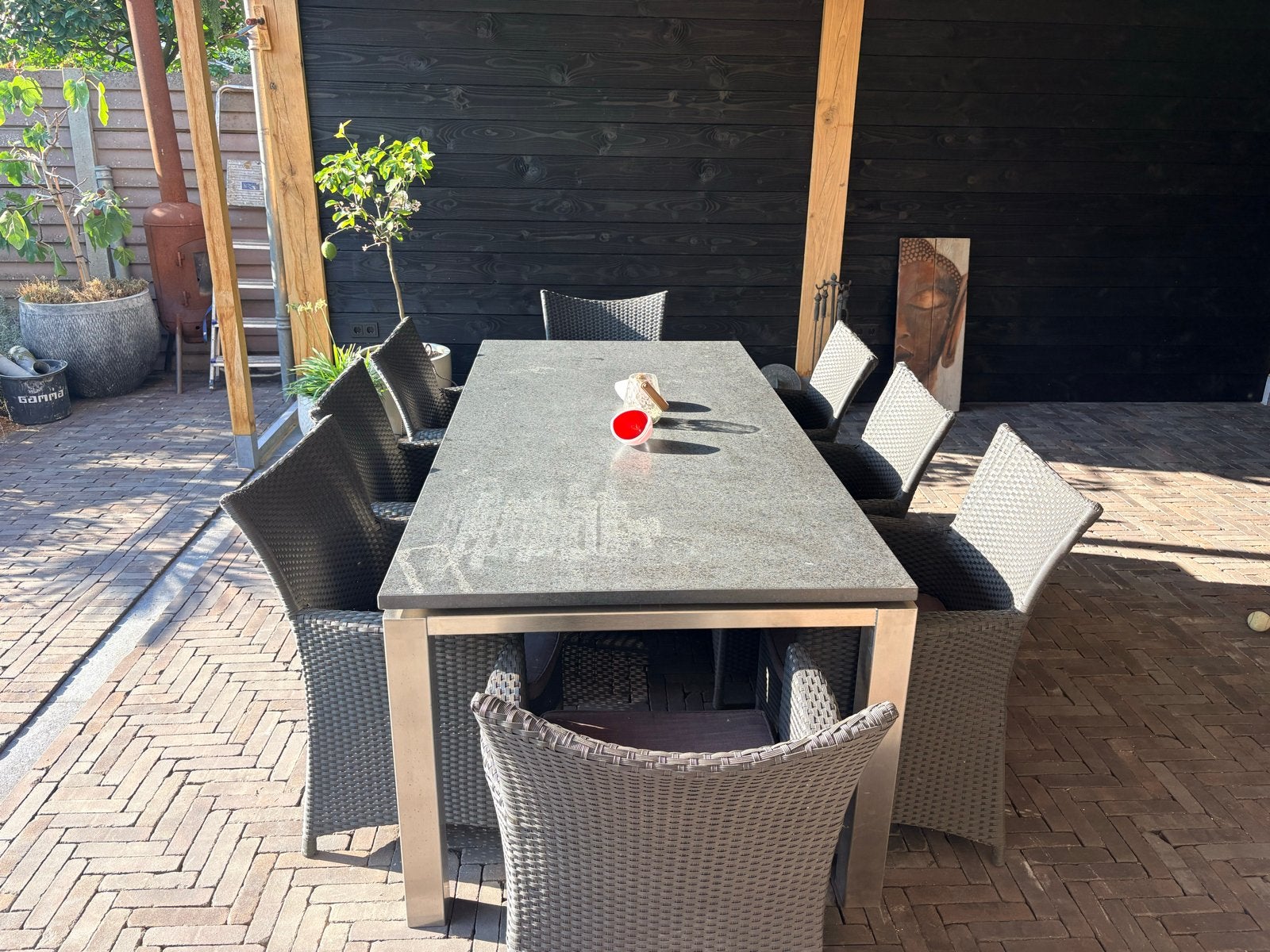Foto 3 van Tuintafel met 8 stoelen