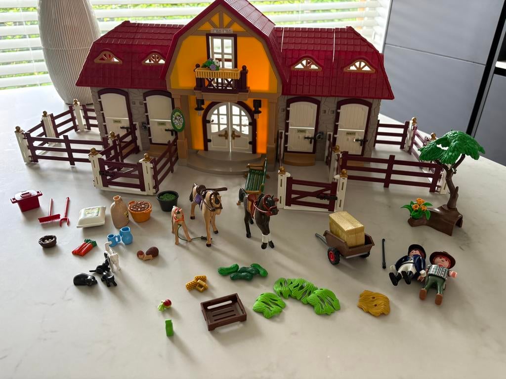 Playmobil Country: Grote paardenranch 5221 & xtra’s,foto 8.., Kinderen en Baby's, Speelgoed | Playmobil, Ophalen, Zo goed als nieuw