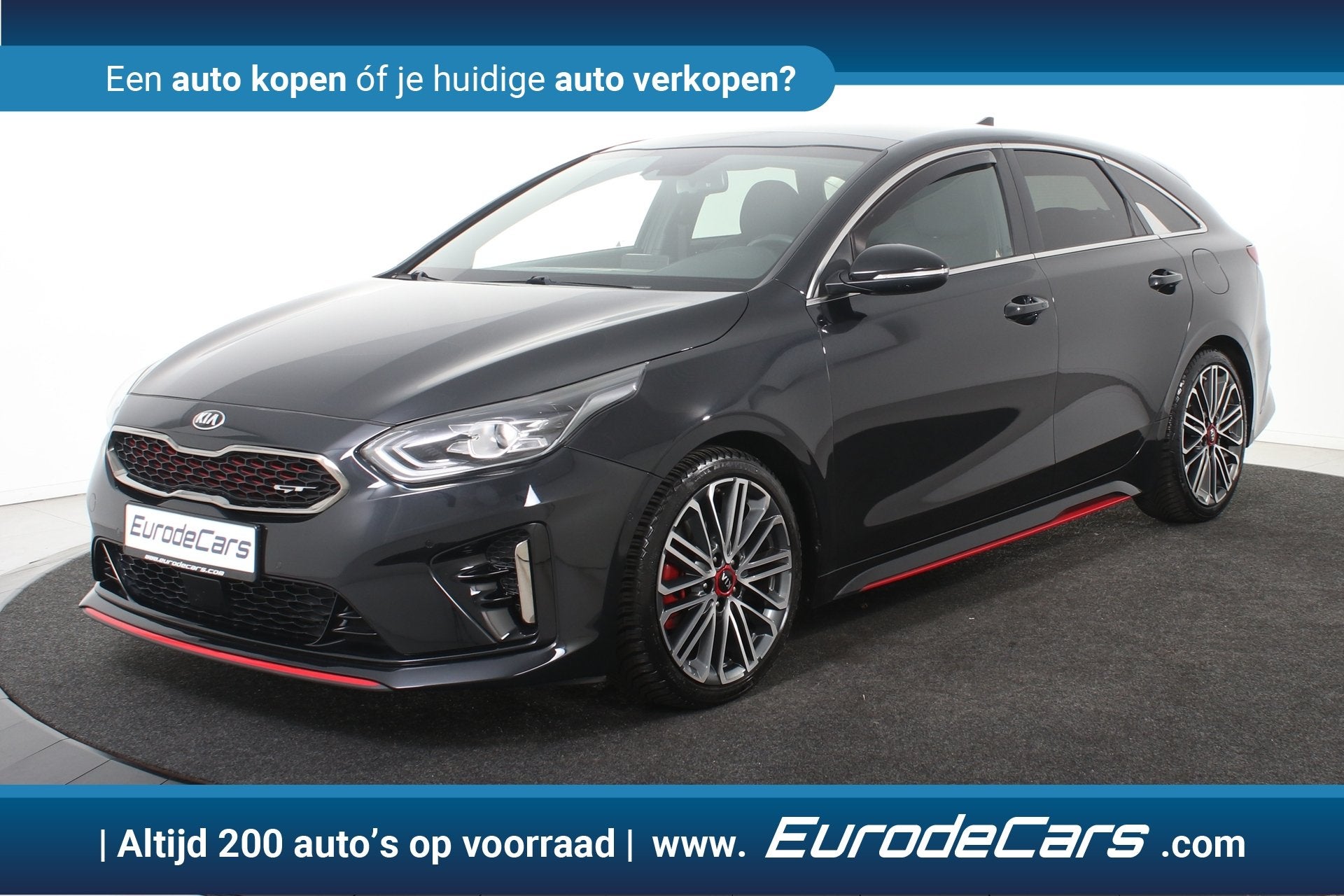 Kia ProCeed 1.6 T-GDI GT *Full-options* (bj 2019, automaat), Lichtsensor, 15 km/l, Gebruikt, Zwart