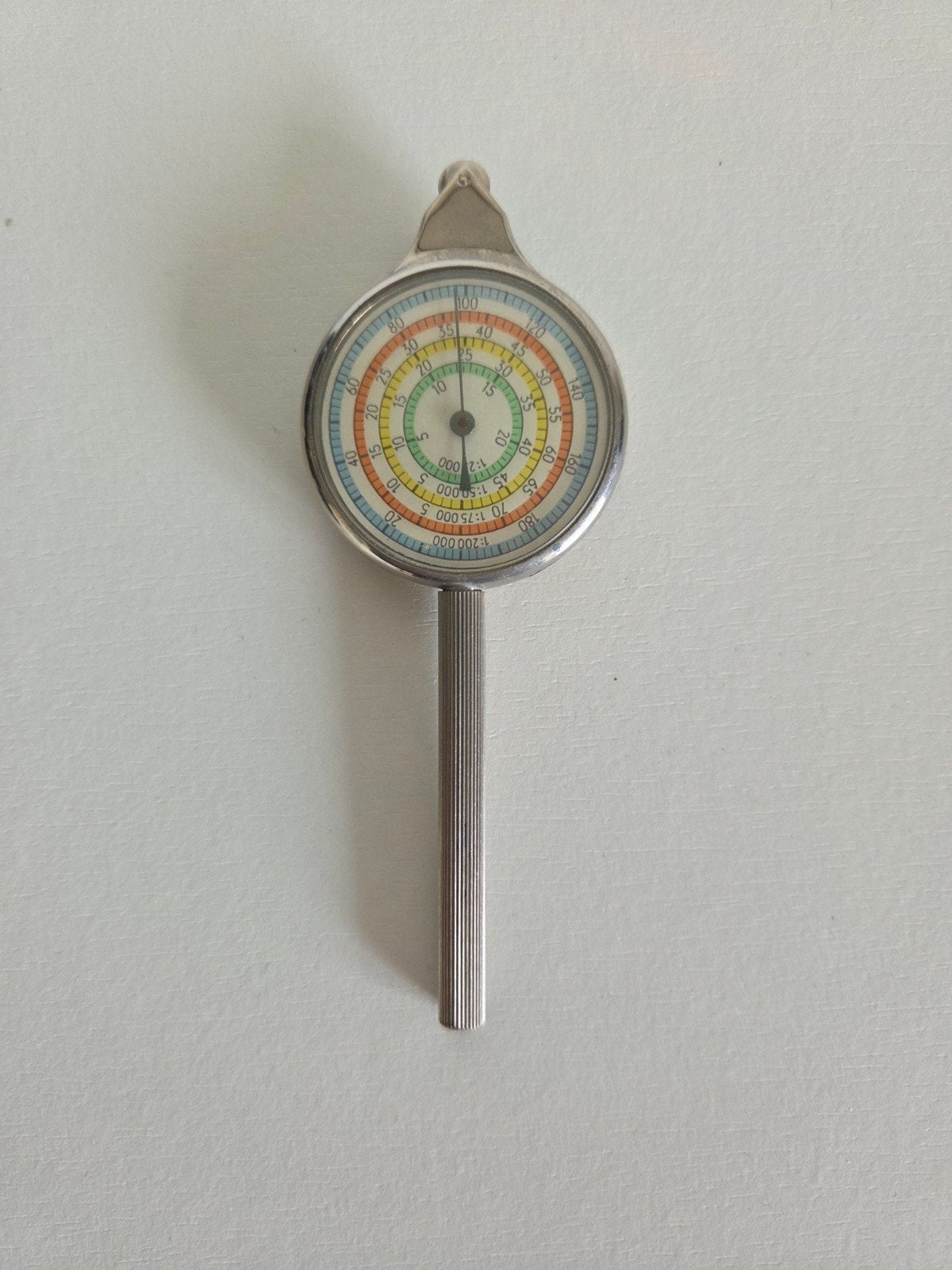 Vintage Kurvenmesser met leren etui - Afstandsmeter, Antiek en Kunst, Ophalen