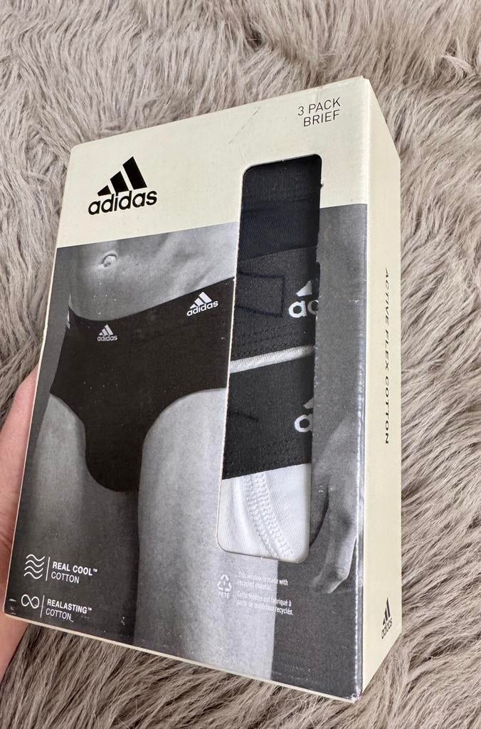 Adidas Briefs – 3 Pack | Active Flex Cotton | 2XL | New, Ophalen of Verzenden, Overige kleuren, Overige typen