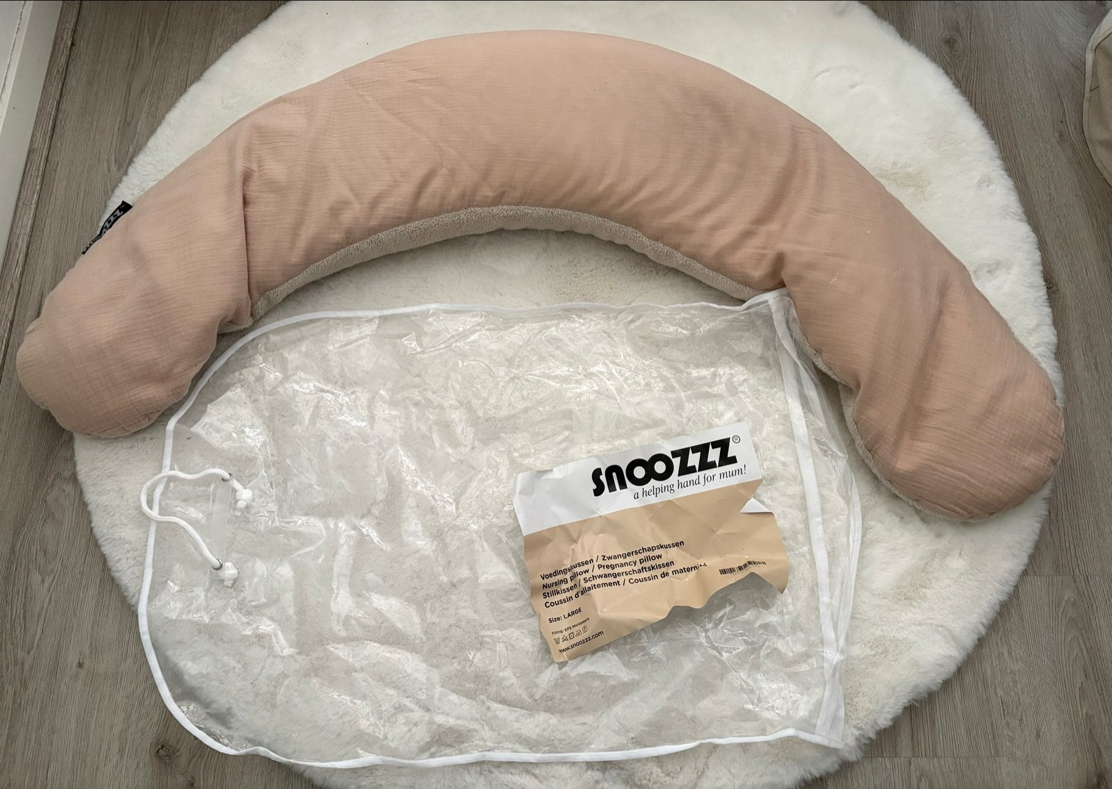 Snooozzz voedingskussen / zwangerschapskussen, Ophalen, Zo goed als nieuw