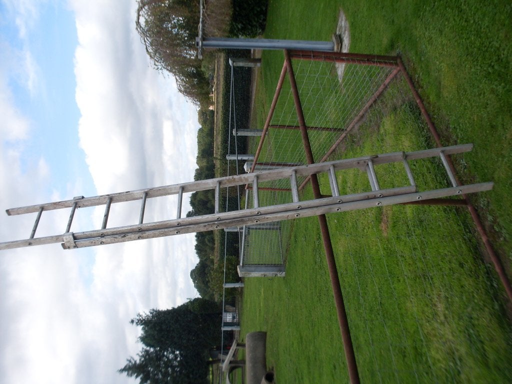 Aluminium ladder., Gebruikt, Ophalen of Verzenden, Ladder, Opvouwbaar of Inschuifbaar