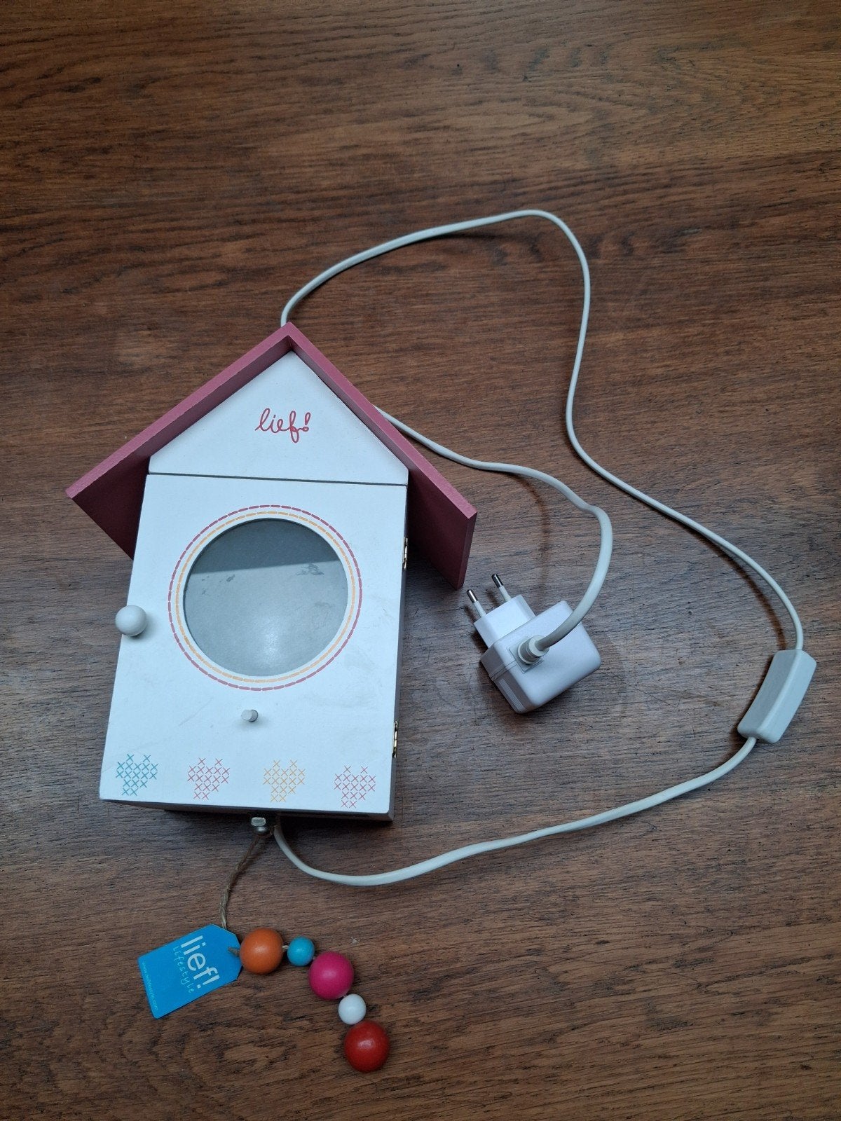 Lief! Huisje Nachtlampje met G4 fitting, Wit, Zo goed als nieuw, Hout, G4