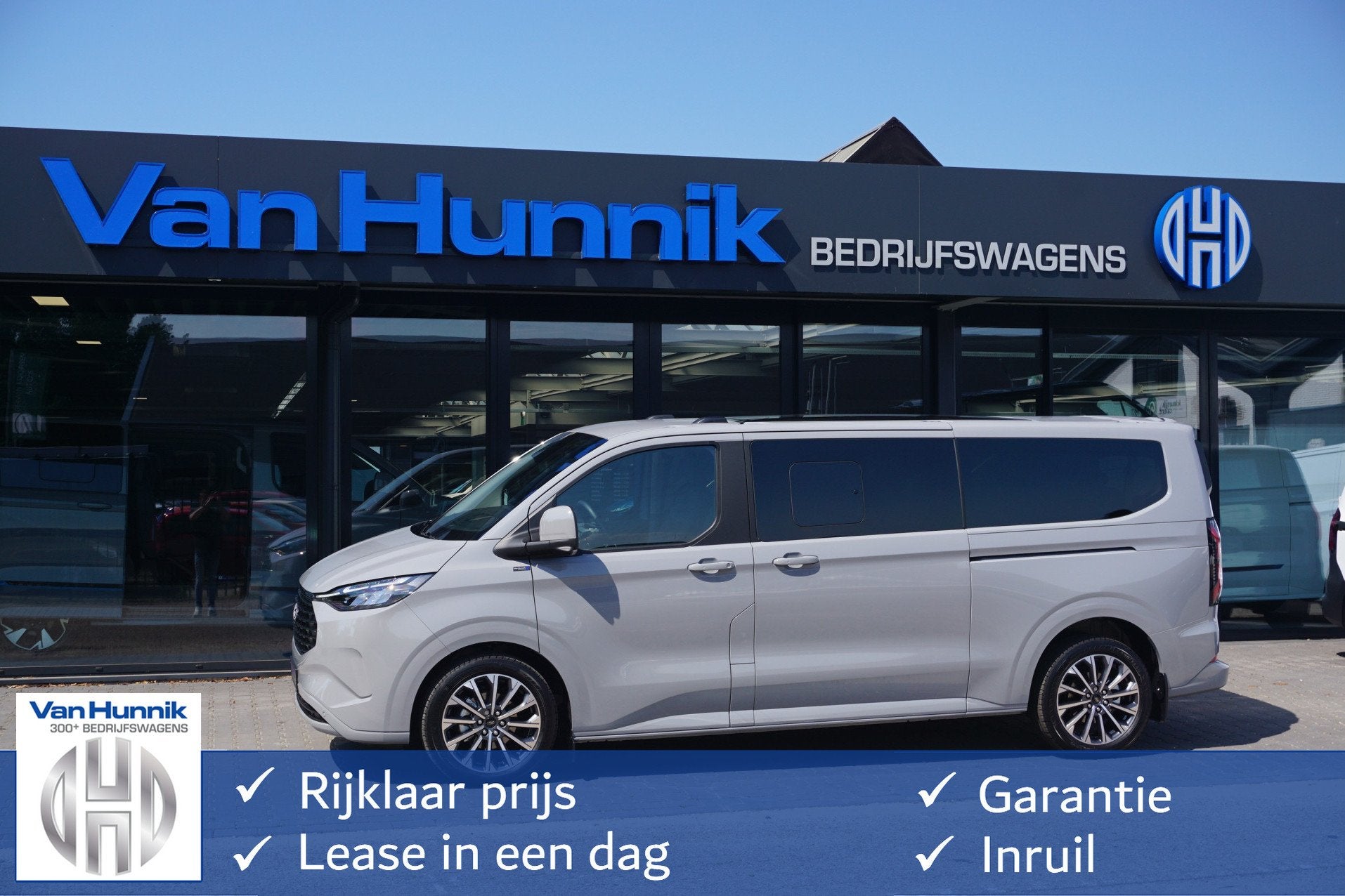 Ford Transit Custom Tourneo 340L 2.5 PHEV 233PK Titanium X P, Auto's, 8 stoelen, 4 cilinders, 1850 kg, Bedrijf