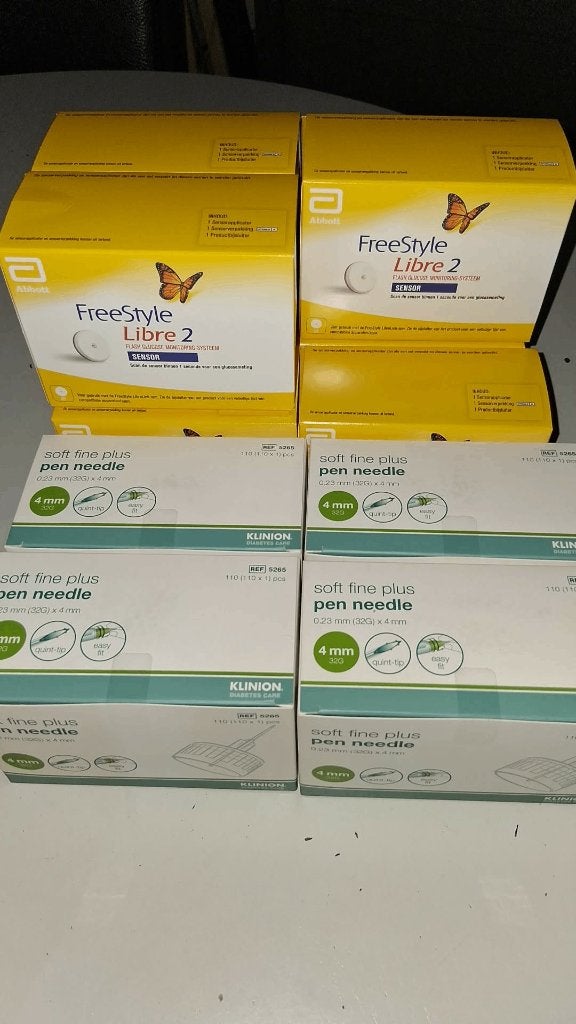 Freestyle libre 2 sensor + soft fine plus 4mm, Diversen, Ophalen, Nieuw