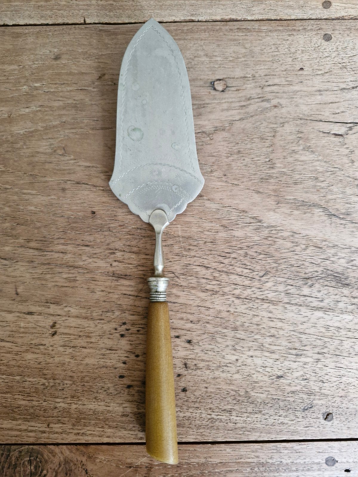 Brocante taartschep met benen handvat, Antiek en Kunst, Ophalen of Verzenden