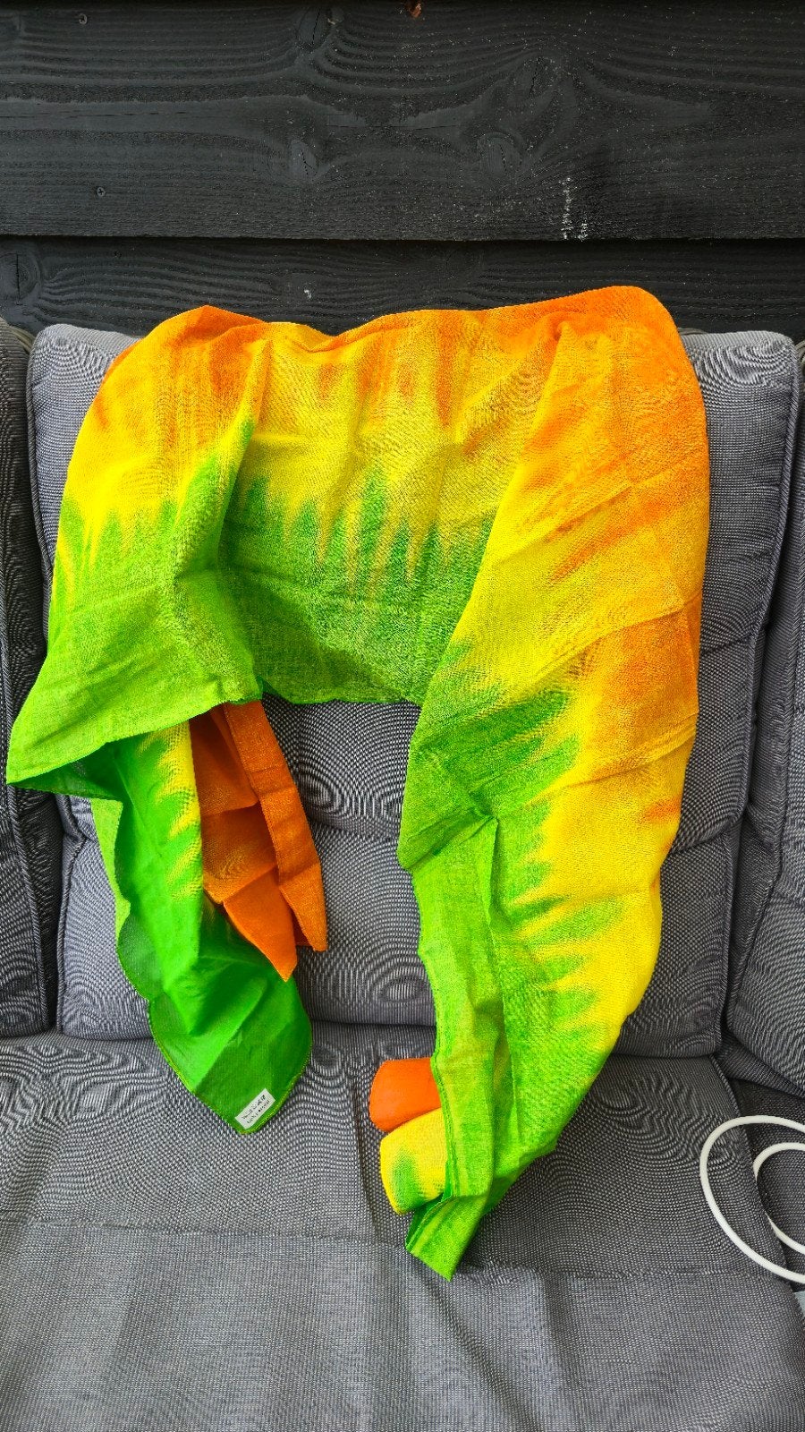 Kleurrijke Tie-Dye Sjaal - Nieuw, Ophalen of Verzenden, Nieuw, Maat 46/48 (XL) of groter, Sjaal