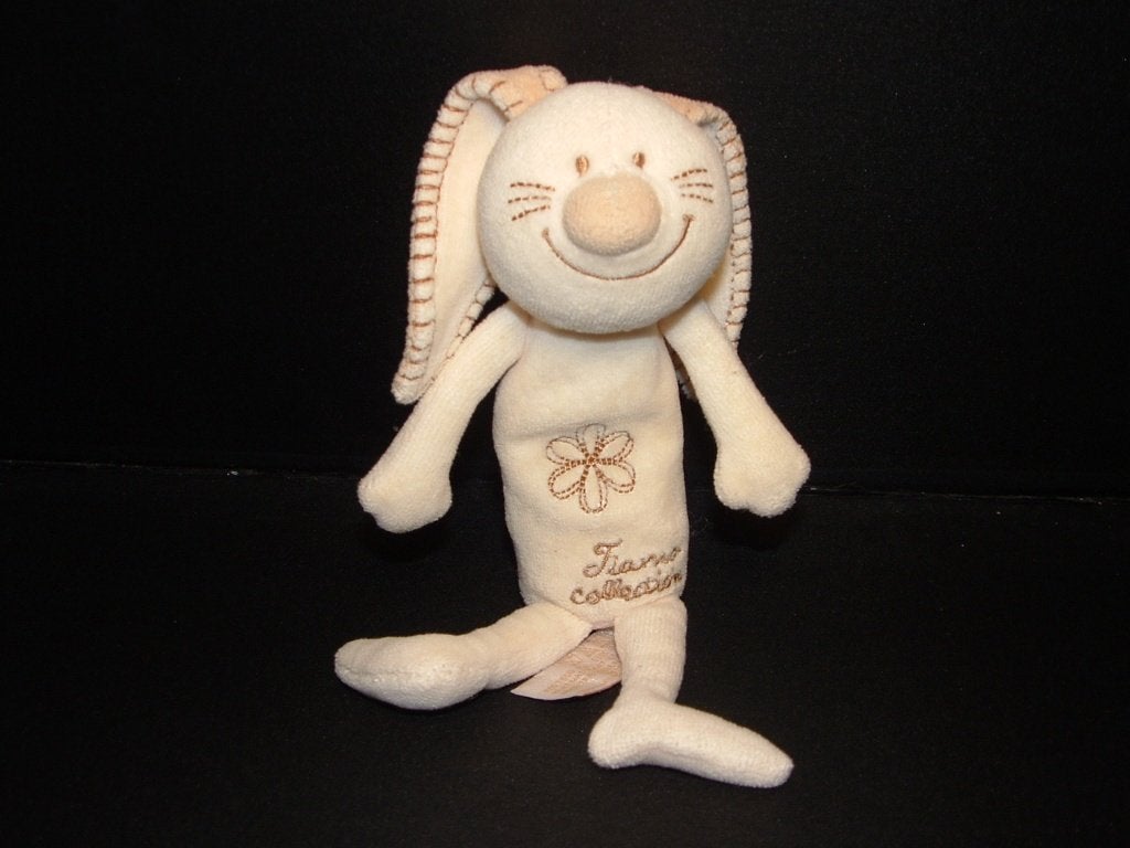 TIAMO KONIJN BETS THE BUNNY VELOURS WIT LANGWERPIG, Verzenden, Nieuw, Overige typen