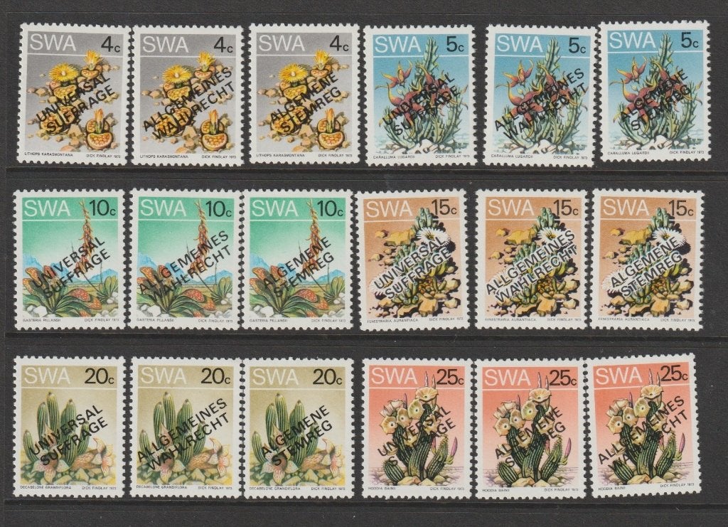 TSS Kavel 830154 Namibië SWA pf minr 452-457, Ophalen, Overige landen