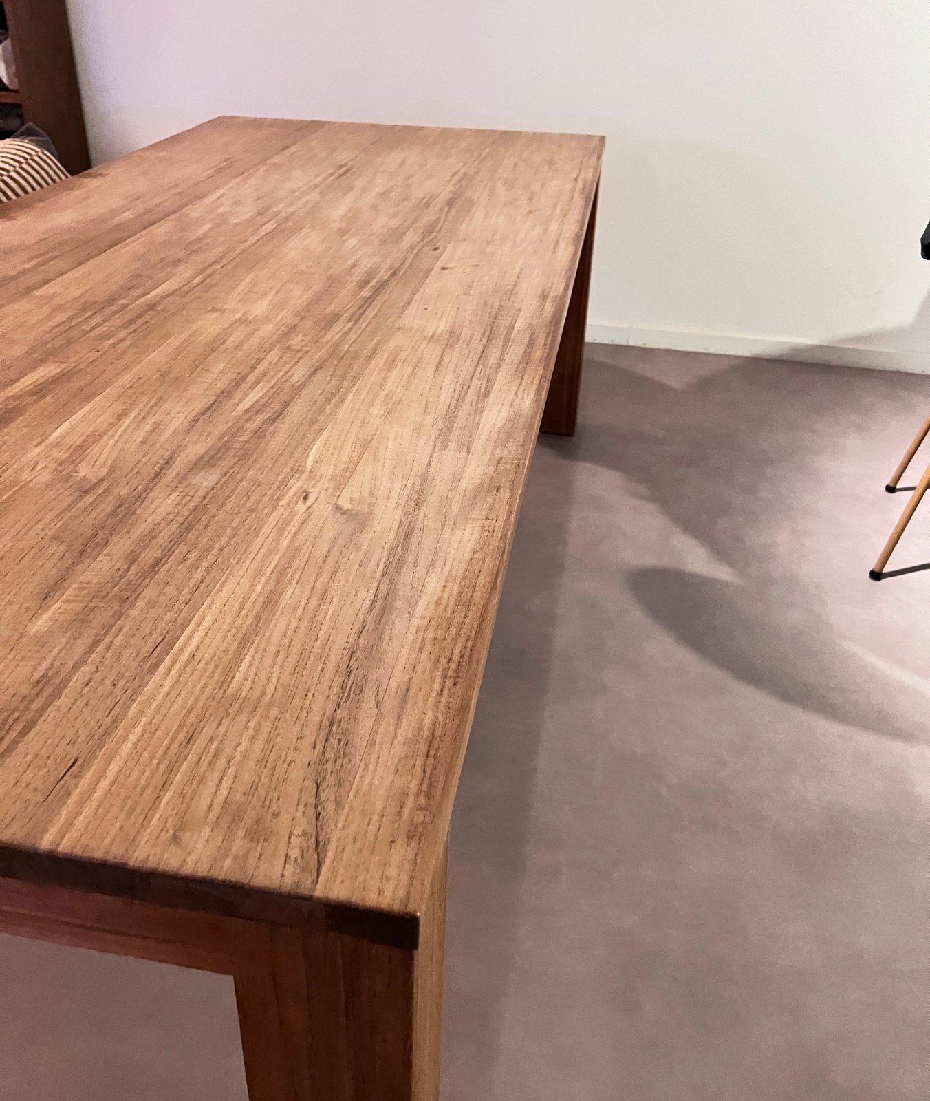 Eettafel teakhout (220x100x78), Ophalen, Gebruikt, Teakhout, 50 tot 100 cm