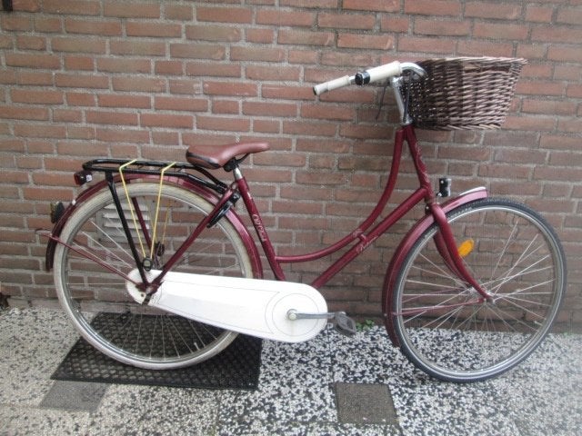 Te koop meisjes omafiets 26 inch, Ophalen, Gebruikt, 26 inch of meer
