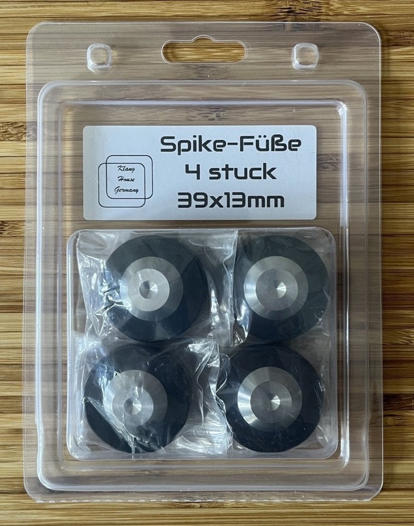Spike voet setjes (4 stuks 39x13mm) zwart/rvs, Overige merken, Overige typen, Nieuw, Ophalen of Verzenden