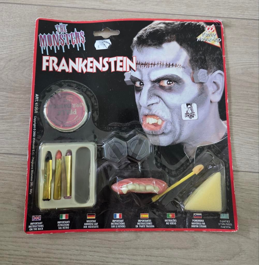 Frankenstein Make-up Set - Halloween/Carnaval, Hobby en Vrije tijd, Feestartikelen, Ophalen of Verzenden, Carnaval