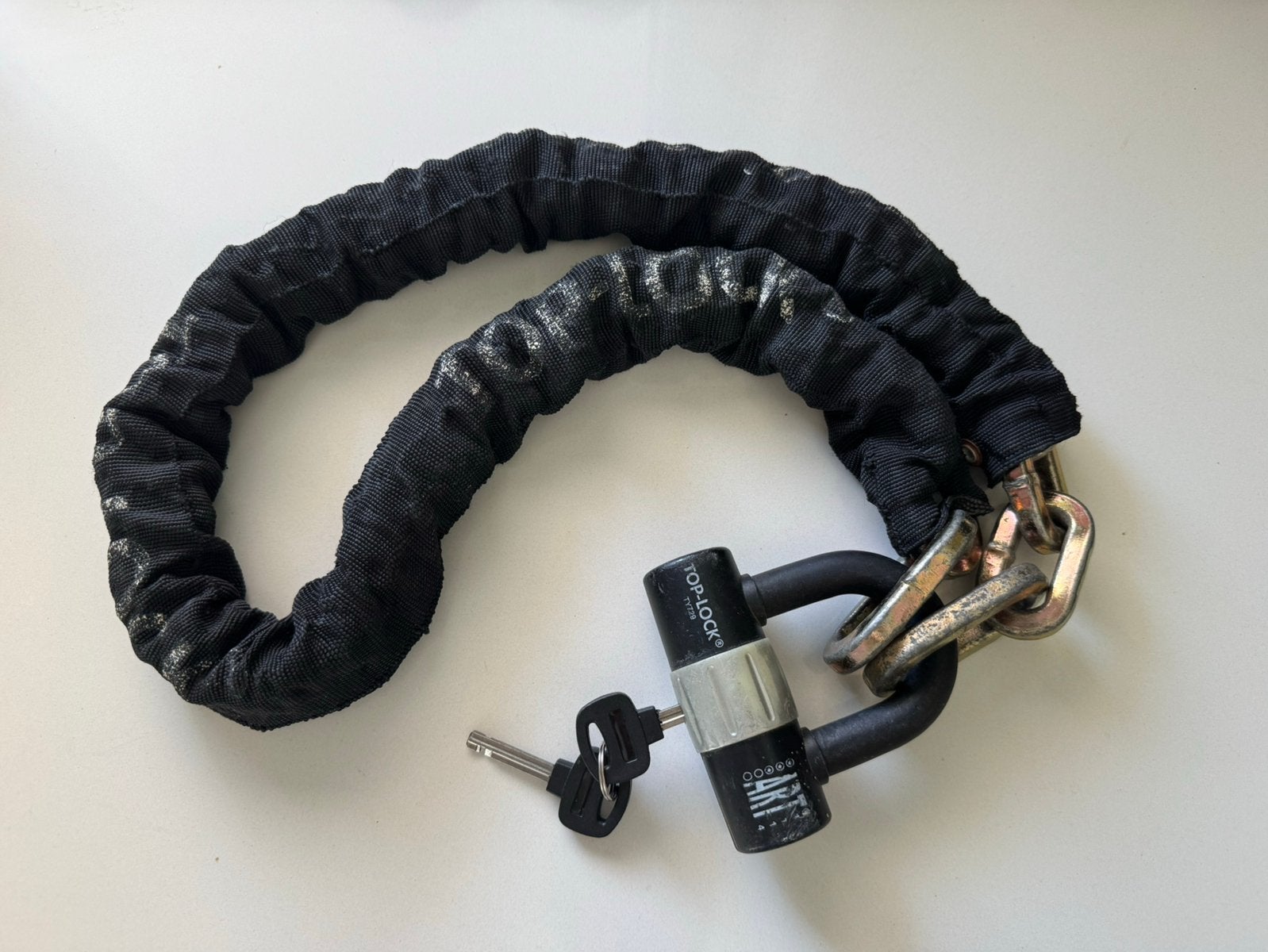 Kettingslot Top-lock ART3 120cm incl. 2 sleutels, Ophalen of Verzenden, Zo goed als nieuw