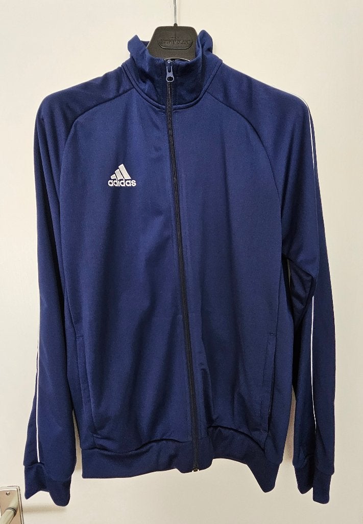 Adidas trainingsjack blauw maat S, Blauw, Overige typen, Ophalen of Verzenden, Zo goed als nieuw