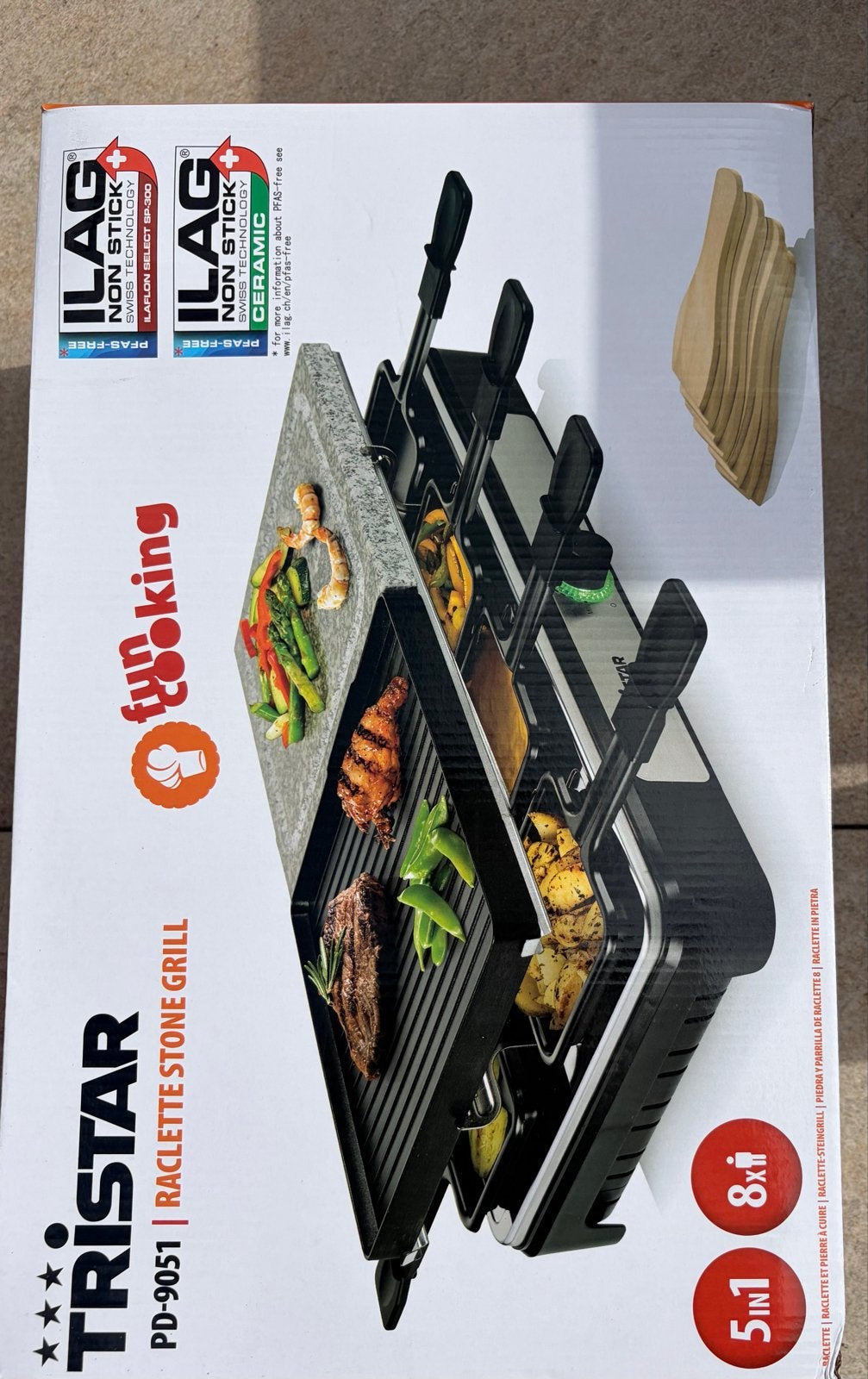 Tristar Raclette Stone Grill - Nieuw in doos!, Ophalen, Nieuw
