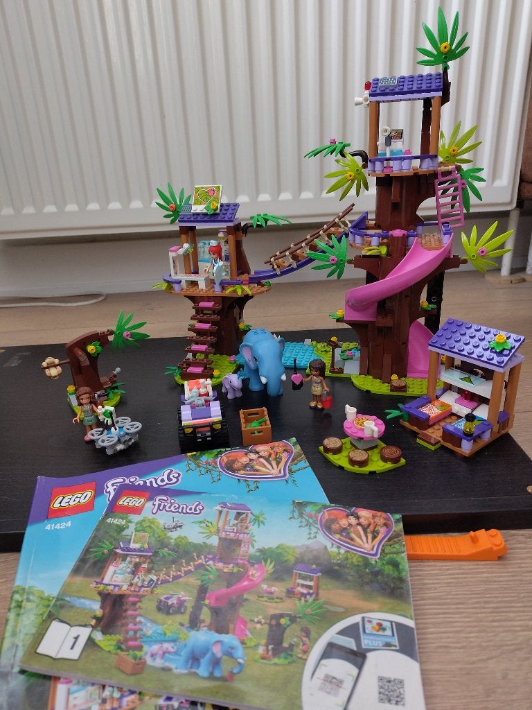 Lego Friends Jungle reddingsbasis 41424, Gebruikt, Lego, Friends, Ophalen of Verzenden