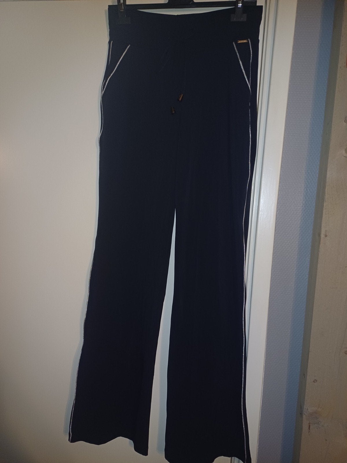 Mi piace travelbroek straight leg Dark blue, Silver bies, S, Mp, Mp, Blauw, Nieuw